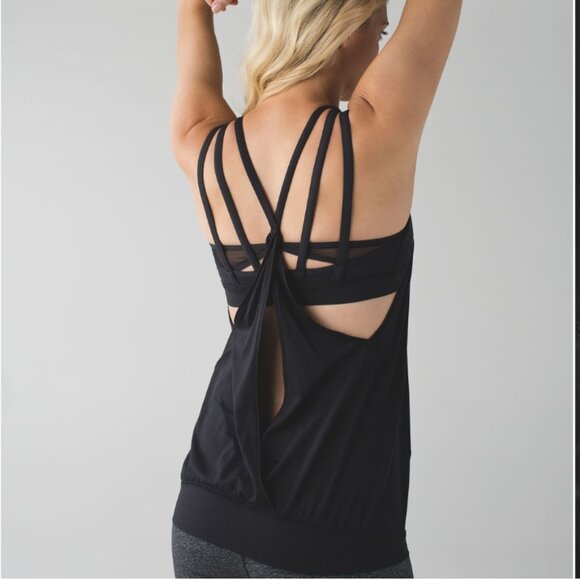 Lululemon Nouveau Limits Black Tank Top Size ~XS - Picture 4 of 12